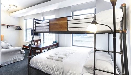 Deluxe Studio, Bunk Bed (6th Floor - Elevator stops on 5th then stairs up)