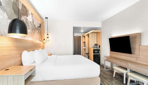 Standard Room, 1 King Bed, Non Smoking, Refrigerator & Microwave (Walk-in Shower)