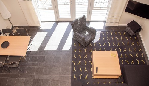 Apartment towards the Courtyard/ Upper Floor - 1 Bed Room - Kitchen - Loft