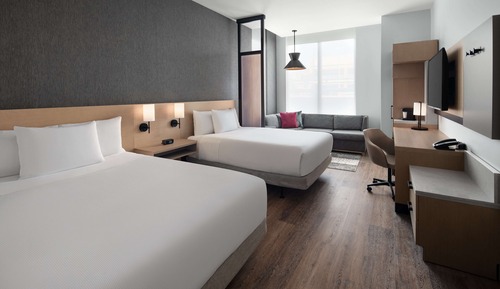 Room, Accessible (2 Queen Beds with 1 Sofa Bed, Shower)