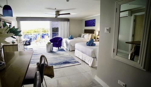 Standard Room, 2 Double Beds, Hot Tub, Ocean View