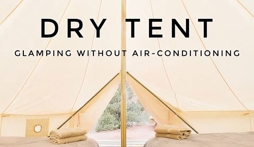Basic Tent, 2 Queen Beds, Fireplace, Mountain View