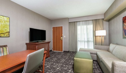 Suite, 1 King Bed, Accessible (Mobility & Hearing, Roll-in Shower)
