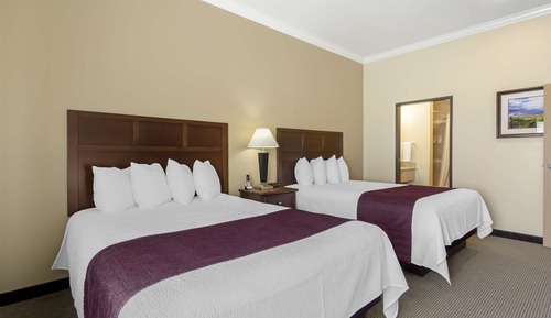 Standard Room, 2 Queen Beds, Non Smoking, Refrigerator & Microwave