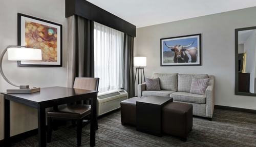 Suite, 1 King Bed, Accessible, Non Smoking (Mobility & Hearing, 3x3 Shower)