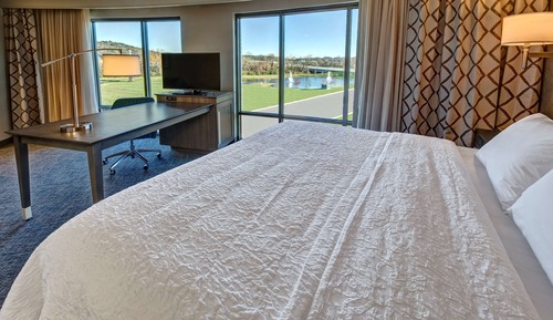 Room, 1 King Bed with Sofa bed, Refrigerator & Microwave, Corner