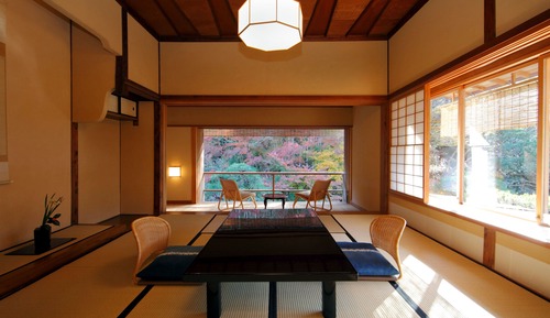 Suite, Traditional Japanese Tamami and Western-style, Garden View, Room name "Nadeshiko"