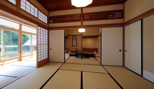 Suite, Traditional Tatami-style, Pond View, Room name "Moegi"