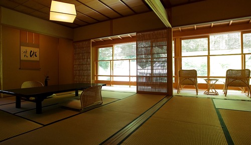 Superior Tatami Room, Pond View, Room name "Matsukaze"