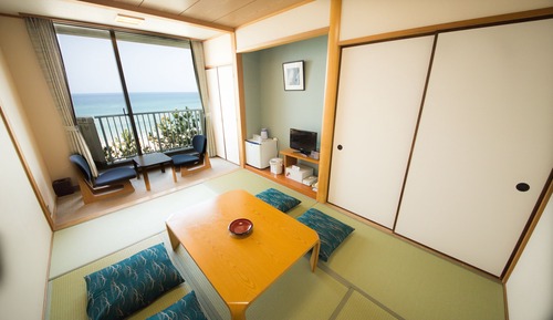Japanese Style Room for 2 People with Halfboard, Ocean View, Smoking