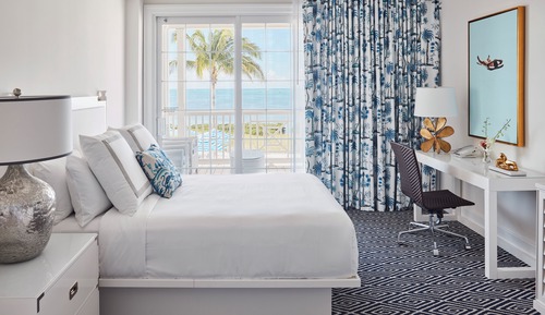 Oceanfront Balcony One Bedroom Suite, One King Primary/One Queen Pullout Sofa