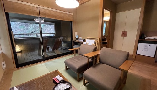 Annex SORA - Premium Twin Room with Partial Open-air Bath