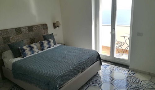 Panoramic Double Room, Balcony, Sea View (Stair Access Only)