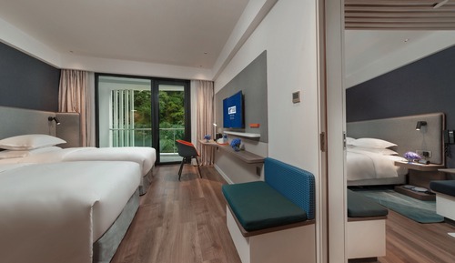 Standard Room, 2 Double Beds, Balcony, Mountain View