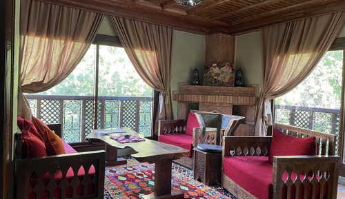 Luxury Suite, 1 Bedroom, Fireplace, Pool View