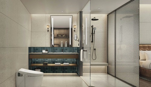 Basic Room, 2 Double Beds, City View