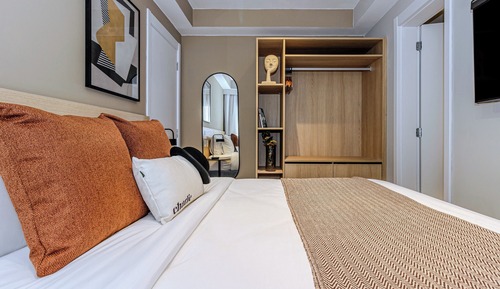 Apartamento 1 Dorm Casal com sofá-cama