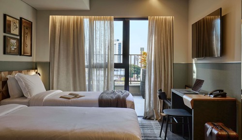 Twin Room, 2 Twin Beds, Balcony (TRIBE EXTRA)