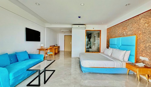 Basic Double Room, 1 King Bed with Sofa bed, Non Smoking, Sea View