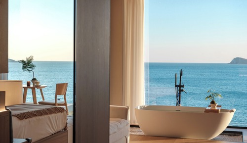 Panoramic Double Room, Private Bathroom, Sea View