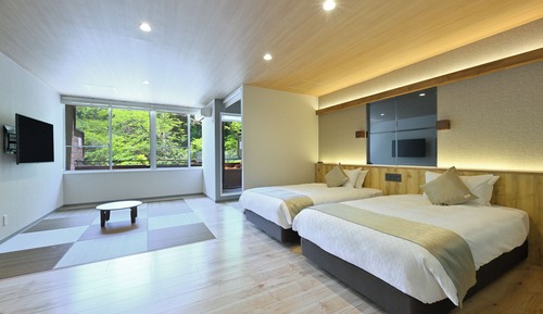Japanese-Western Classic Junior Suite Room with Open-Air-Bath