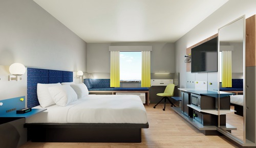 Suite, 1 King Bed, Mobility Accessible, Non Smoking (Roll-in Shower)
