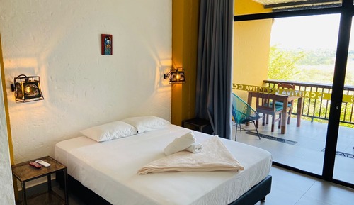 Standard Double Room, 1 Queen Bed, Balcony, River View
