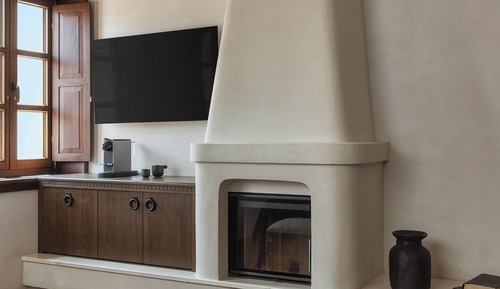 Dome Room with Fireplace