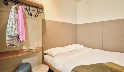 Movie Hub with Shared Bathroom
