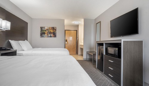 Standard Room, 2 Queen Beds, Non Smoking, Refrigerator & Microwave