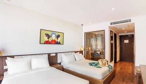 Family Room, 2 Queen Beds, Garden View