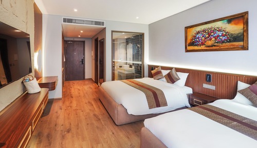 Family Room, 2 Queen Beds, Sea View