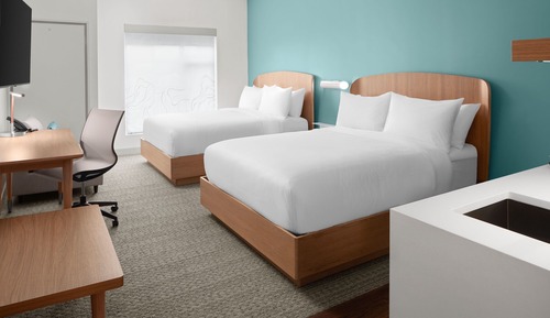 Studio, 2 Queen Beds, Kitchen