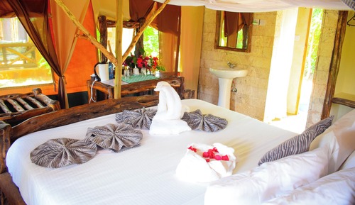 Deluxe Tent, 1 Double Bed, Balcony, Garden Area