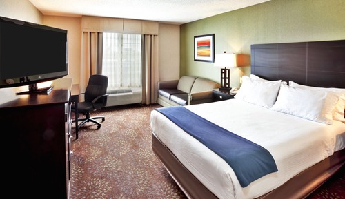 Suite, 1 King Bed with Sofa bed, Accessible (Comm, Mobility, Roll Shwr)