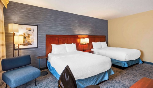 Standard Room, 2 Queen Beds, Non Smoking, Refrigerator (Larger Room;with Sofabed)
