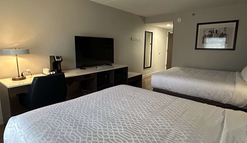 Standard Room, 2 Double Beds, Non Smoking, Refrigerator & Microwave