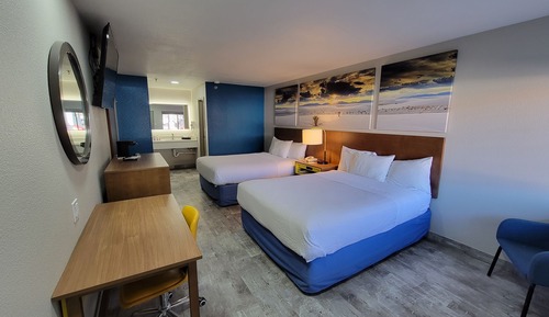 Standard Room, 2 Queen Beds, Refrigerator & Microwave
