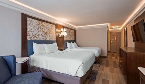 Standard Room, 2 Queen Beds, Non Smoking, Refrigerator & Microwave