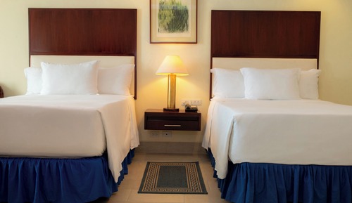 Room, 2 Double Beds, Sea View