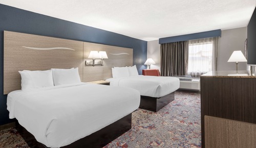 Standard Room, 2 Queen Beds, Non Smoking, Refrigerator & Microwave