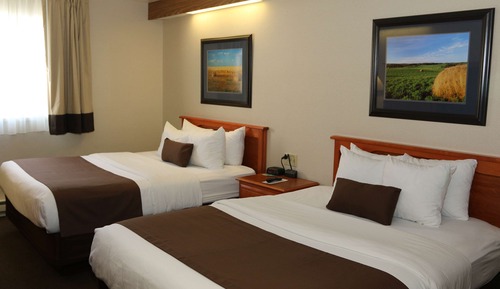 Standard Room, 2 Queen Beds, Non Smoking, Refrigerator & Microwave