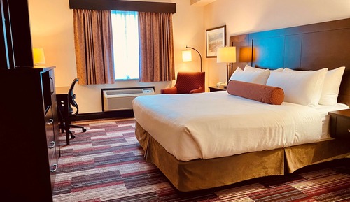 Standard Room, 1 King Bed, Refrigerator & Microwave, Ground Floor
