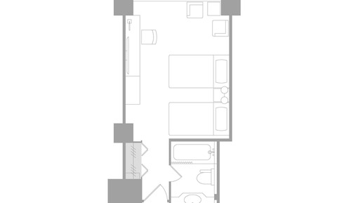 Garden Tower Standard Twin Room, Garden View, Non Smoking