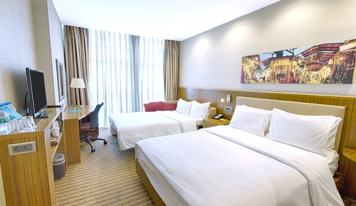 Room, 1 Queen Bed with Sofa bed, Smoking, Refrigerator