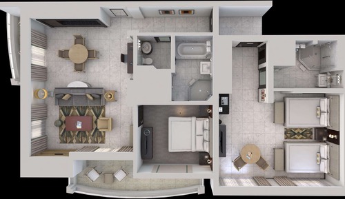 Room, 2 Bedrooms, Terrace, Oceanfront (Commodore)