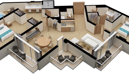 Superior Two Bedroom Presidential Suite Ocean View - Kids & Teens Free