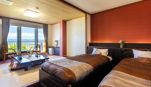 [Lake View] Japanese Western Style Room, Superior Twin (New Room)