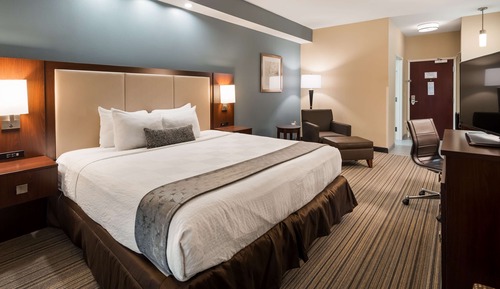 Standard Room, 1 King Bed, Non Smoking, Refrigerator & Microwave