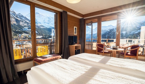 Panorama Double Room with Jungfrau View and Balcony